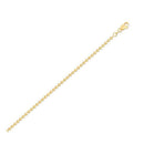 Moon Cut Bead Chain in 14k Yellow Gold (2.50 mm)-1