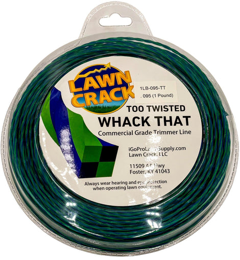 .095 Too Twisted Trimmer Line 1 Pound Commercial Grade Lawn Crack