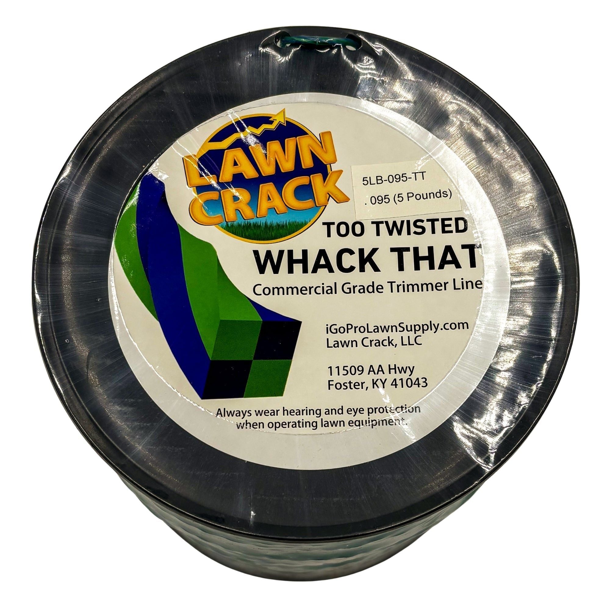 .095 Too Twisted Trimmer Line 5 Pounds Commercial Grade Lawn Crack