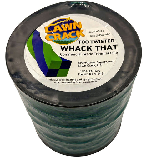 .095 Too Twisted Trimmer Line 5 Pounds Commercial Grade Lawn Crack