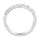 14K White Gold 1/2 cttw Diamond 5-Stone Band Ring (H-I Clarity, SI2-I1 Color) - Size 7-3