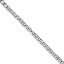 14K White Gold 2.0 Cttw Miracle Set Round-Cut Lab Grown Diamond Illusion 7" Tennis Bracelet (F-G Color, VS2-SI1 Clarity)-4