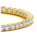Lab Grown Round Diamond Tennis Bracelet in 14k Yellow Gold (10 cctw F/G  VS2/SI1)-2
