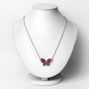 4.15 Carat Genuine Ruby and White Zircon .925 Sterling Silver Pendant-2