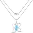 10.58 Carat Genuine Swiss Blue Topaz .925 Sterling Silver Pendant-2