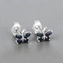 0.61 Carat Genuine Blue Sapphire .925 Sterling Silver Earrings-4