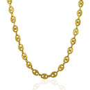 6.9mm 14k Yellow Gold Puffed Mariner Link Chain-2