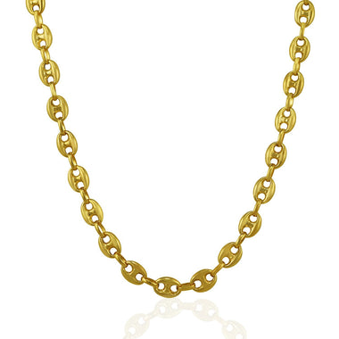 6.9mm 14k Yellow Gold Puffed Mariner Link Chain - 0