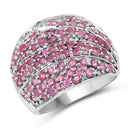 2.97 Carat Genuine Ruby .925 Sterling Silver Ring-1
