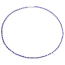 21.50 Carat Genuine Tanzanite .925 Sterling Silver Necklace-2