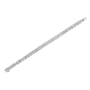 14K White Gold 5.0 Cttw Princess-Cut Diamond Rectangular Alternating Station 7" Tennis Bracelet (G-H Color, SI1-SI2 Clarity)-5