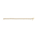 10K Yellow Gold 3 cttw Round-Cut Diamond Spiral Link 7.50" Bracelet (I-J Color, I1-I2 Clarity)-4