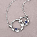 0.70 Carat Genuine Blue Sapphire .925 Sterling Silver Pendant-4