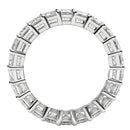 Emerald Cut Lab Grown Diamond Eternity Ring in 14k White Gold (5 cttw FG/VS2)-3