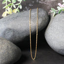 14k Yellow Gold Singapore Chain 1.0mm-4