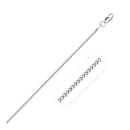 14k White Gold Franco Chain 1.2mm-1