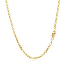 2.3mm 14k Yellow Gold Rolo Chain-3
