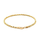 3.0mm 14k Yellow Gold Solid Diamond Cut Rope Bracelet-3