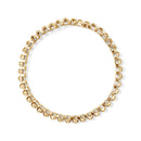 14K Yellow Gold 5.0 Cttw Invisible Set Princess-cut Diamond Buckle Link Tennis Bracelet (H-I Color, SI2-I1 Clarity) - Size 7.25"-4