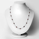 8.10 Carat Genuine Garnet .925 Sterling Silver Necklace-2