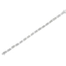 .925 Sterling Silver 1-1/2 Cttw Diamond Cluster X Link 7" Tennis Bracelet (I-J color, I3 clarity)-4