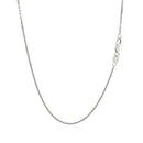 18k White Gold Cable Chain 1.1mm-3