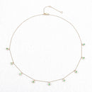 0.90 Carat Genuine Zambian Emerald 10K Yellow Gold Necklace-4