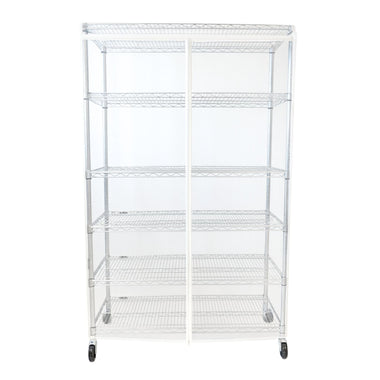 Storage Shelving Unit Cover, fits racks 60" W x 24 D x 72 H All Clear PVC