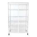 Storage Shelving Unit Cover, fits racks 48"W x 24"D x 72"H All Clear See Through PVC-1