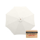 9ft Market Patio Umbrella 8 Rib Replacement Canopy Ivory Off-White-1
