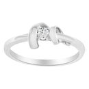10K White Gold Diamond Promise Ring (1/10 Cttw, H-I Color, SI2-I1 Clarity) - Size 6-7