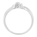 10K White Gold Diamond Promise Ring (1/10 Cttw, H-I Color, SI2-I1 Clarity) - Size 6-9
