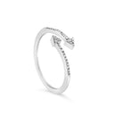 .925 Sterling Silver 1/5 Cttw Diamond Double Arrowhead Open Ring (I-J Color, I2-I3 Clarity) - Ring Size 6-9