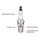 Hipa BPR6CV Spark Plug Replaces NGK BPR6ES Torch F6RTC Champion RN9YC RN11YC Honda 98079-56846 GCV160 GCV190 HRB216 HRB217 Mower-3