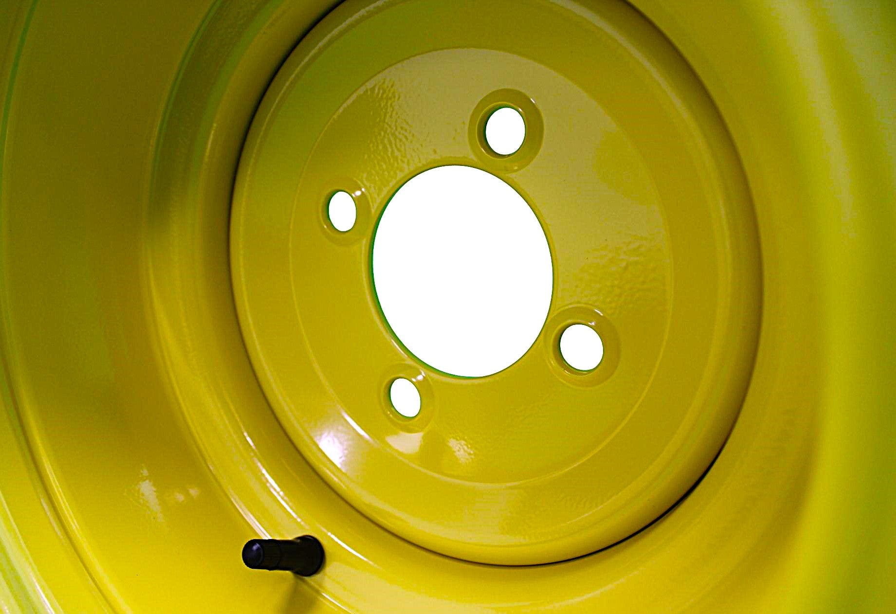 10x7 Steel Wheel - John Deere Yellow (Set of 2) - 0