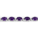 7.98 Carat Genuine Amethyst .925 Sterling Silver Bracelet-3