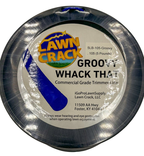 .105 Groovy Trimmer Line 5 Pounds Commercial Grade Lawn Crack