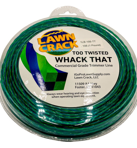 .105 Too Twisted Trimmer Line 1 Pound Commercial Grade Lawn Crack