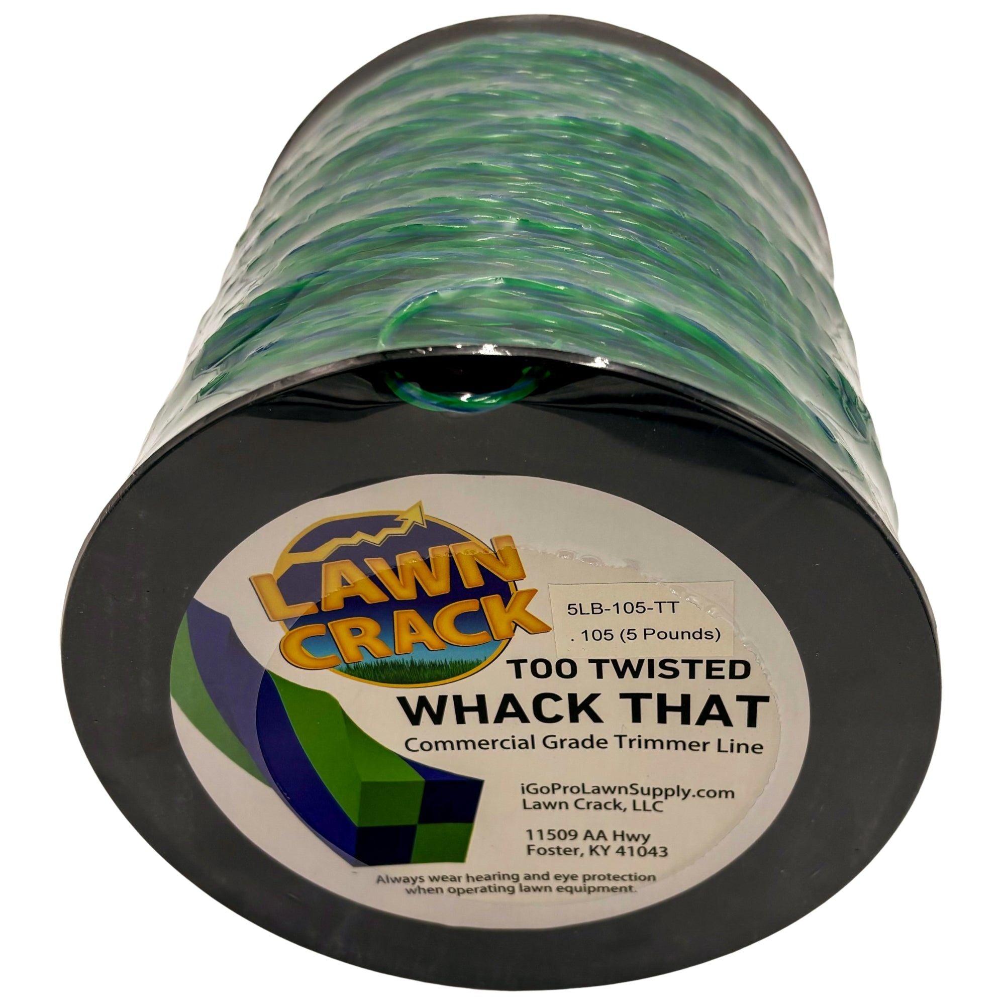 .105 Too Twisted Trimmer Line 5 Pounds Commercial Grade Lawn Crack