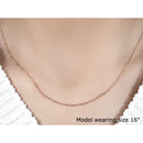 18k Rose Gold Diamond Cut Cable Link Chain (1.10 mm)-4
