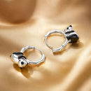 S925 Sterling Silver Enamel Earrings for Women-2
