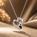 S925 Sterling Silver Adjustable Necklace with CZ and Enamel Pendant-2