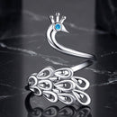925 Sterling Silver Plated Platinum Pavé Setting CZ Ring for Women-2