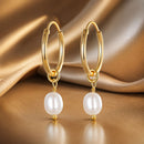925 Sterling Silver Baroque Pearl Earrings for Women-1