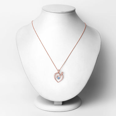 0.28 Carat Genuine Swiss Blue Topaz .925 Sterling Silver Pendant - 0