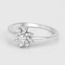 0.18 Carat Genuine White Diamond 14K White Gold Ring (E-F-G Color, SI Clarity)-10
