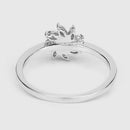 0.18 Carat Genuine White Diamond 14K White Gold Ring (E-F-G Color, SI Clarity)-12