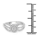 0.25 Carat Genuine White Diamond 14K White Gold Ring (E-F Color, SI Clarity)-7