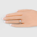 0.25 Carat Genuine White Diamond 14K White Gold Ring (E-F Color, SI Clarity)-13