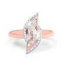 0.29 Carat Genuine White Diamond 14K Rose Gold Ring (E-F Color, SI1-SI2 Clarity)-7